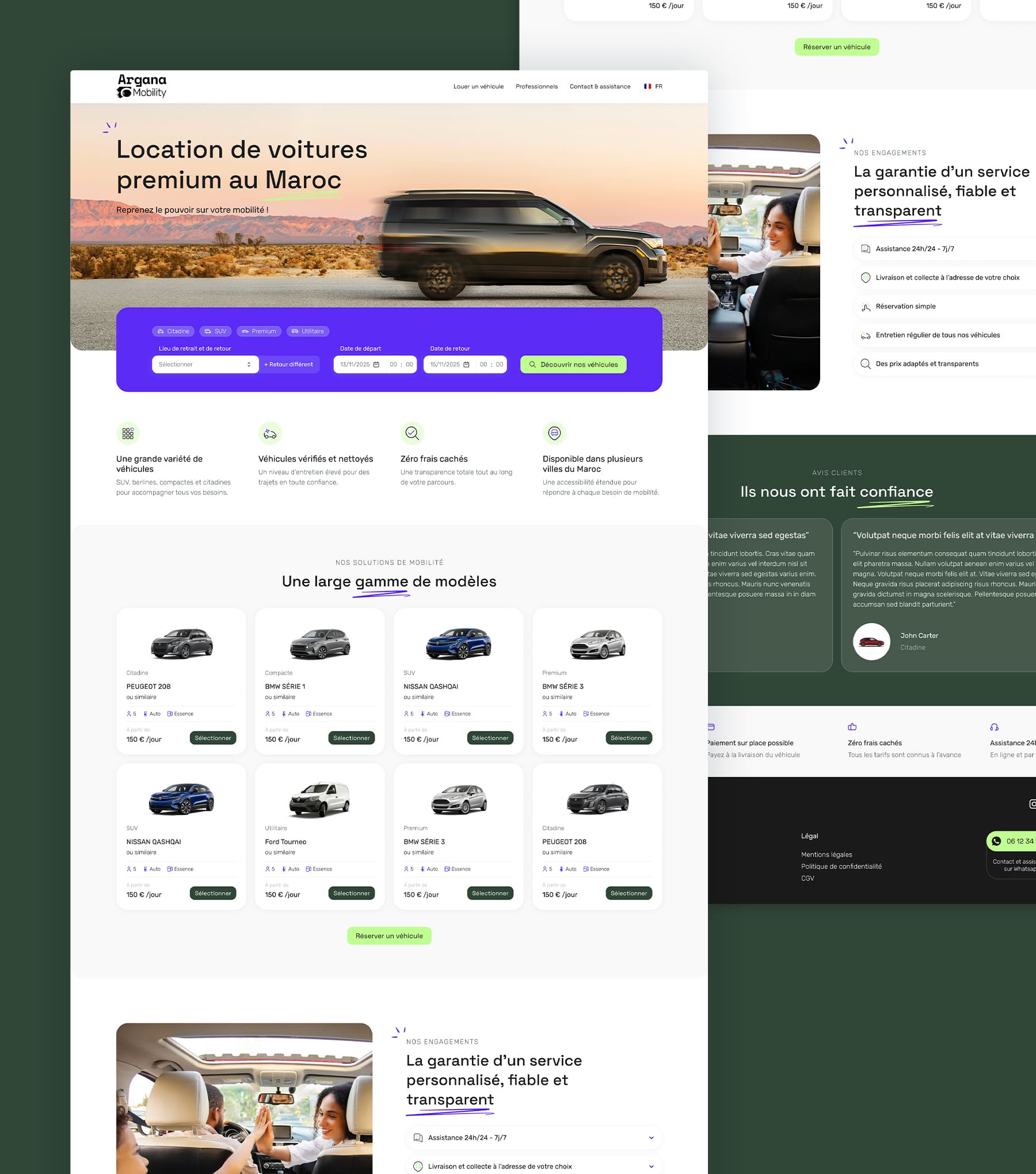 Site web Argana Mobility
