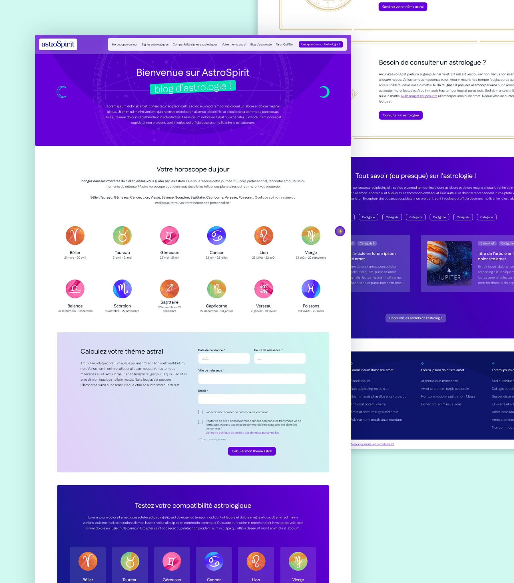 Site web AstroSpirit