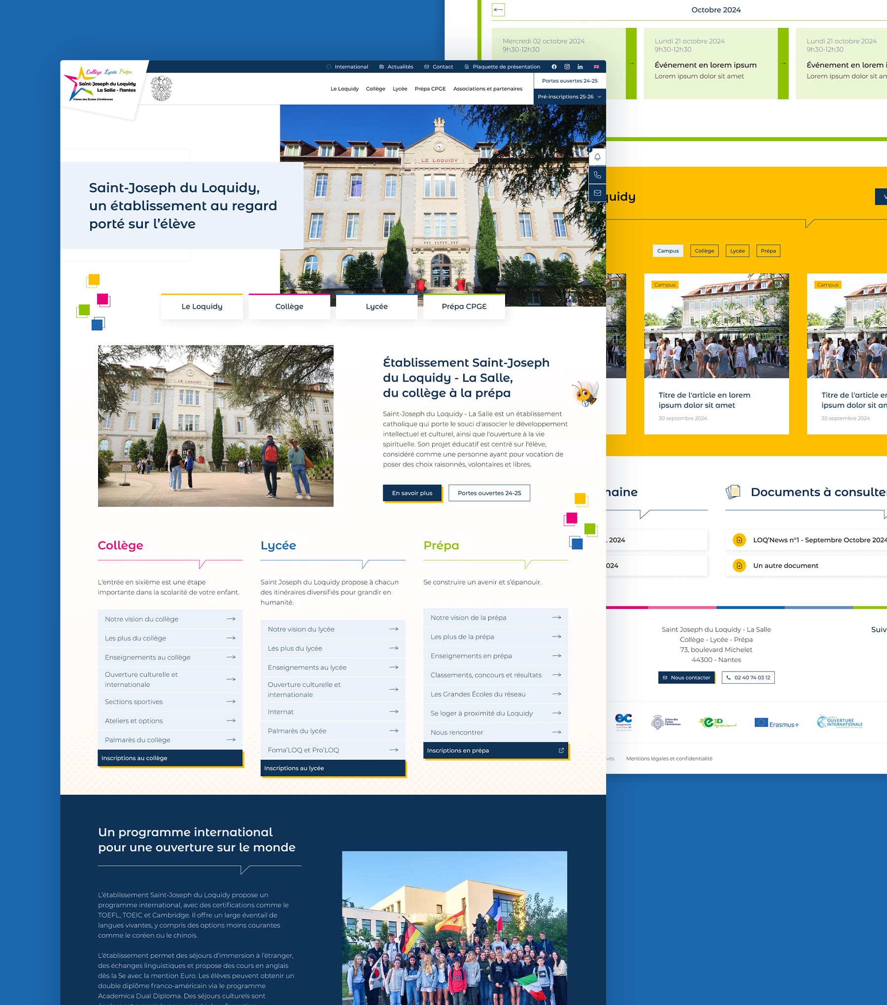 Site desktop Saint-Joseph du Loquidy