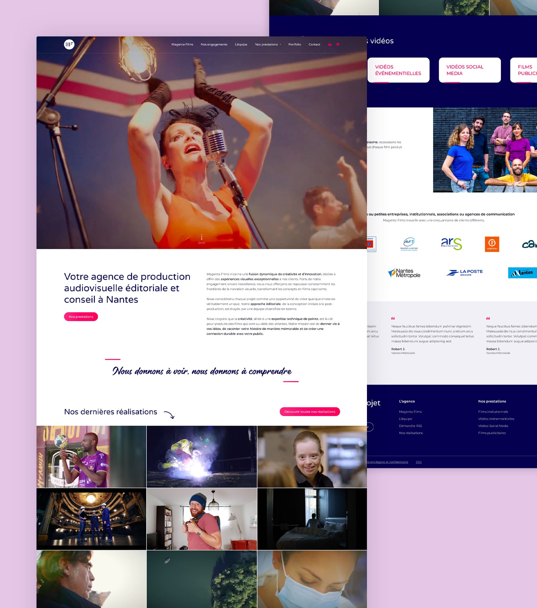 Site web Magenta Films