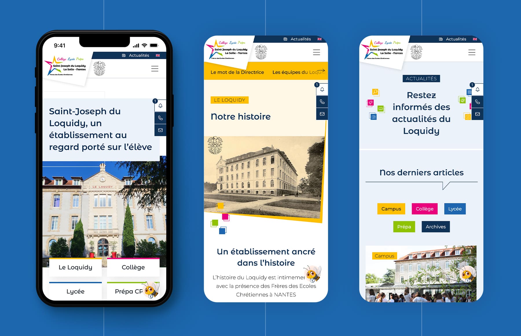 Site mobile Saint-Joseph du Loquidy
